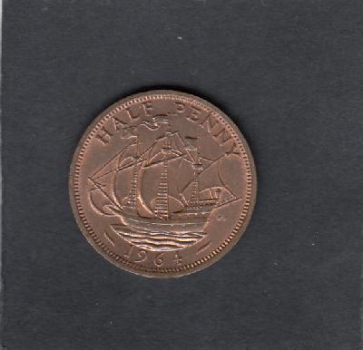 Beschrijving: 1/2 Penny SHIP